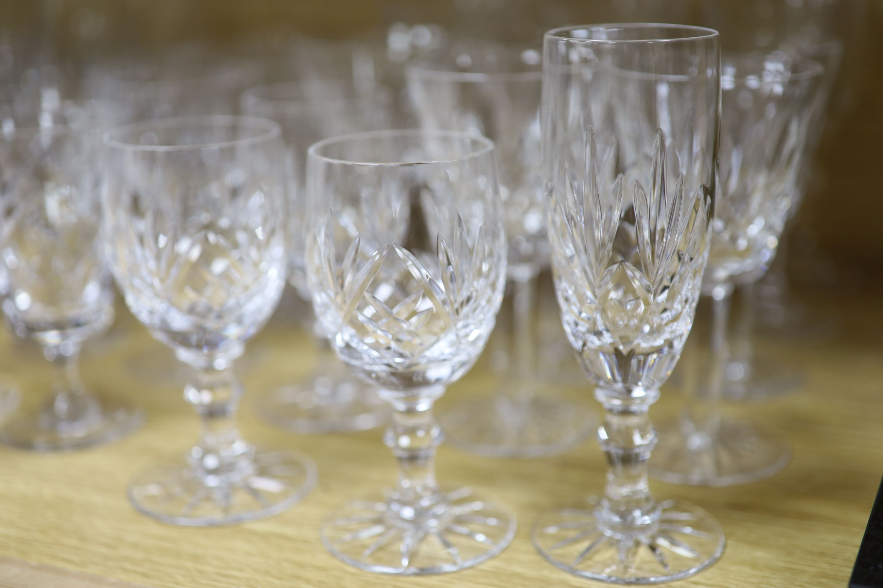 A collection of Tudor cut glass wares